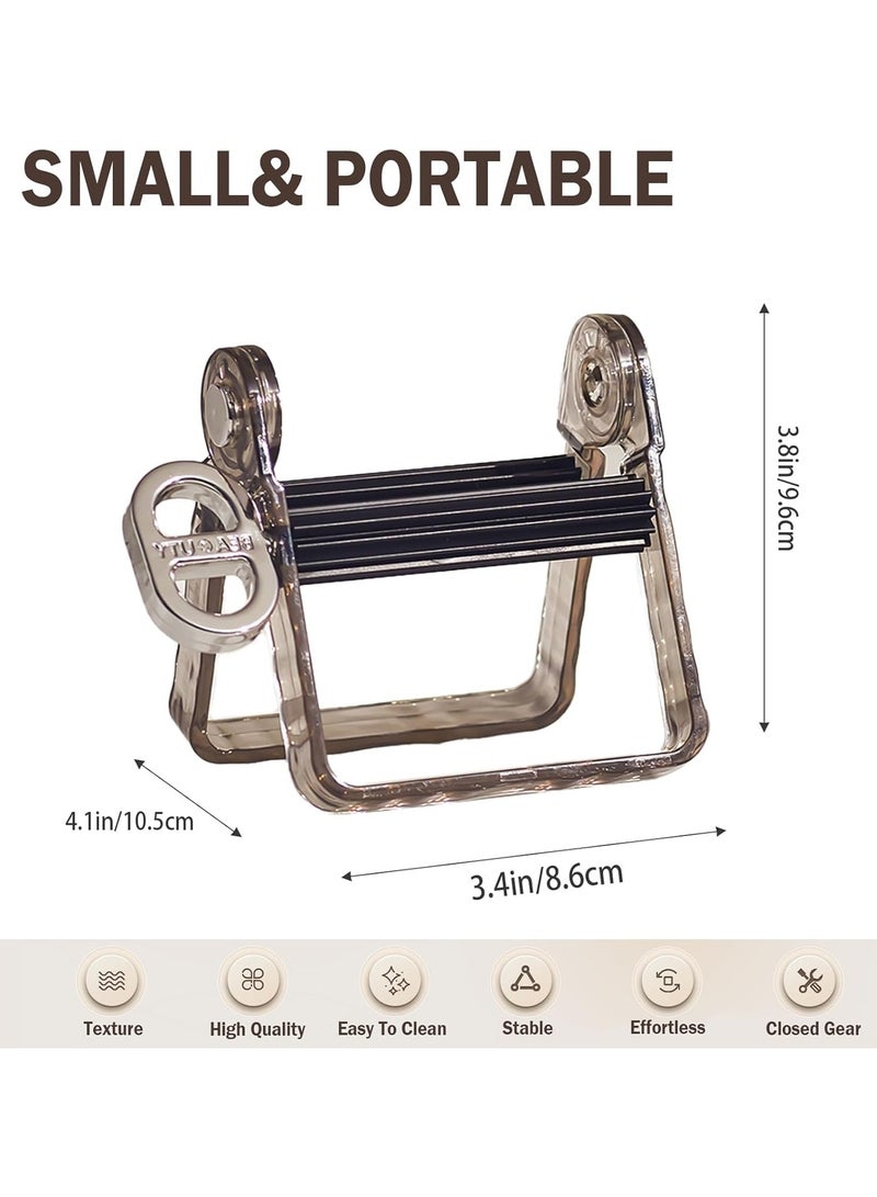 CMGTYYD 2Pcs Plastic Tube Squeezer Roller – Durable Tube Wringer for Paint, Toothpaste, Hair Color – Ideal for Artists, Salons, DIY & Everyday Use (White+Black) - Image 5